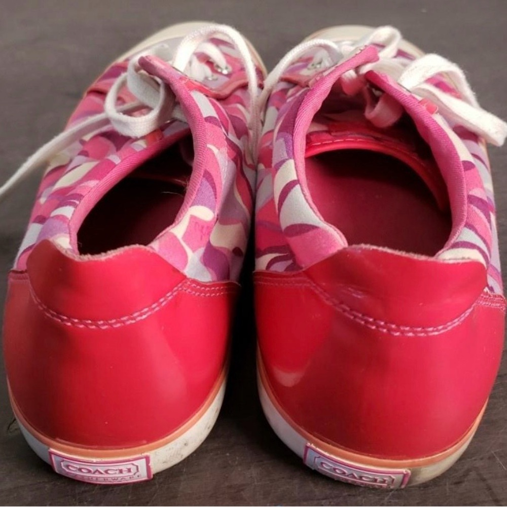 Coach Barrett Vibrant Pink  Sneakers   Size 11 - Picture 4 of 6